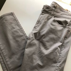 Peter Millar gray flat front cotton pants